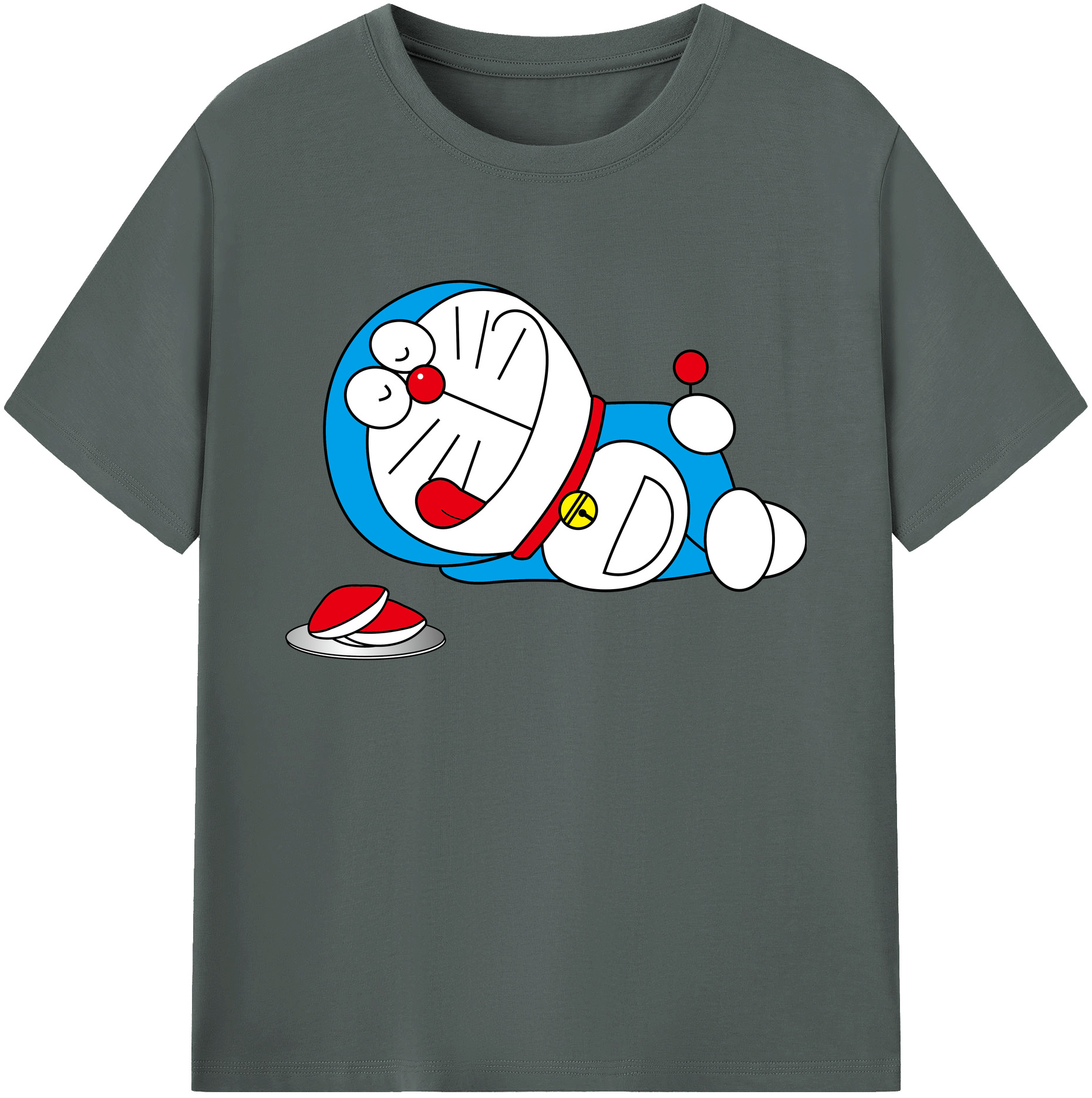 （画像用） ドラえもん Doraemon 綿100％ メンズ半袖Tシャツ｜肌触りやわらか＆通気性